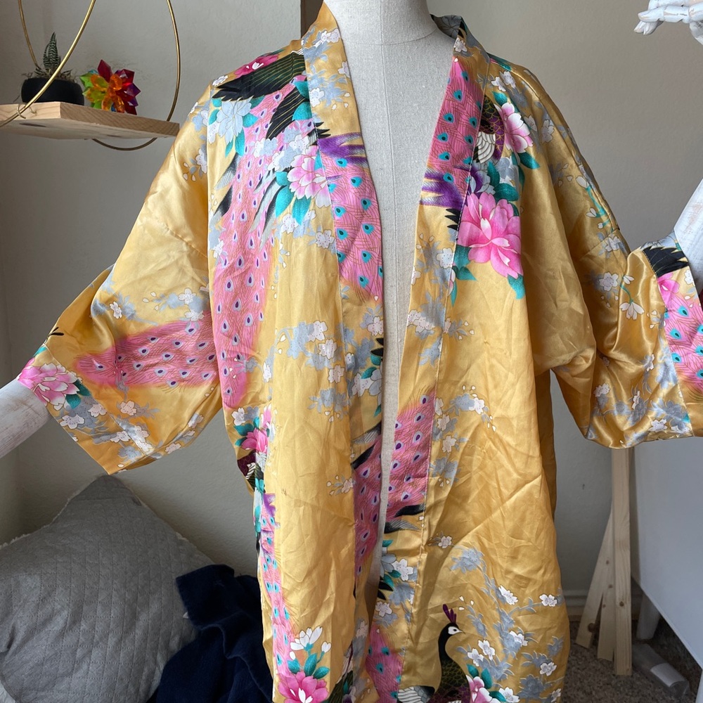 Silk kimono sz l/xl